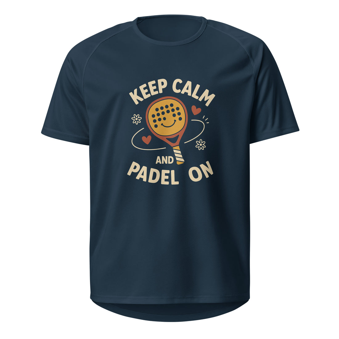 "Keep Calm and Padel On" | T-Shirt Desportiva | Presentes Padel